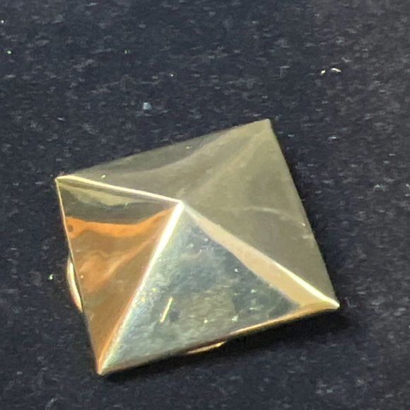 Vintage Gold Tone Square Collar/Scarf Clip (4106) - Picture 4 of 5